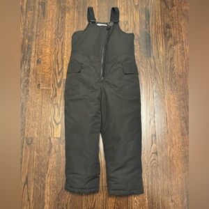 Unisex Old Navy Black Water-Resistant Bib Overalls For The Snow - 5T